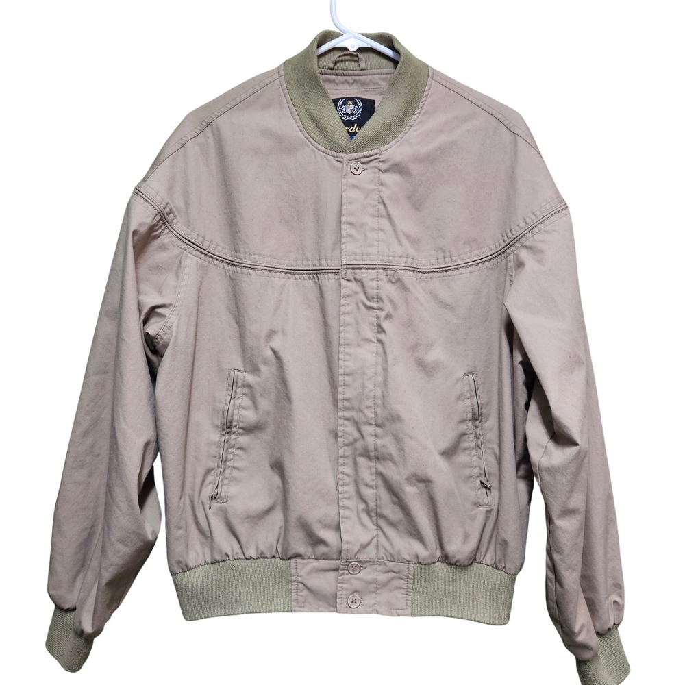 Vintage Aberdeen Bomber Jacket Men's Size L Tan